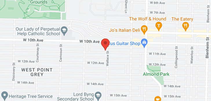 map of 3905 W 11TH AVENUE